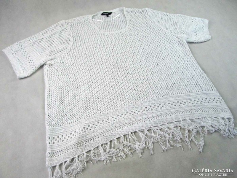 EREDETI ULLA POPKEN (4XL / 5XL) RÖVID UJJÚ NŐI KÖNNYED HORGOLT FELSŐ