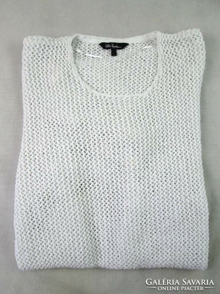 EREDETI ULLA POPKEN (4XL / 5XL) RÖVID UJJÚ NŐI KÖNNYED HORGOLT FELSŐ