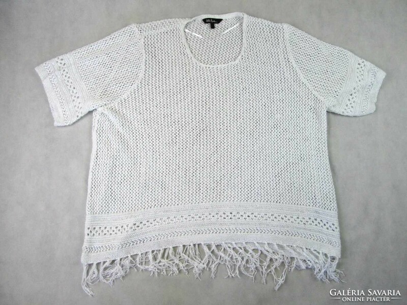 EREDETI ULLA POPKEN (4XL / 5XL) RÖVID UJJÚ NŐI KÖNNYED HORGOLT FELSŐ