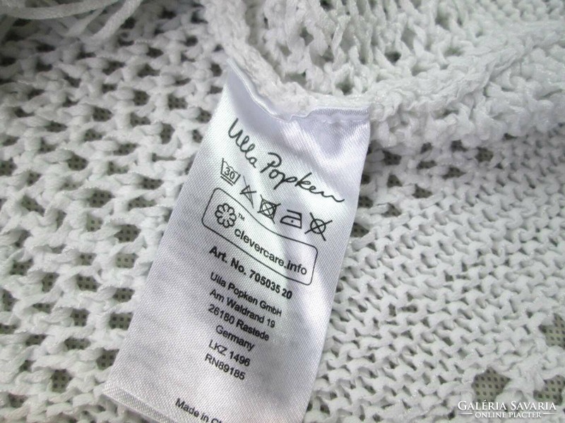 EREDETI ULLA POPKEN (4XL / 5XL) RÖVID UJJÚ NŐI KÖNNYED HORGOLT FELSŐ