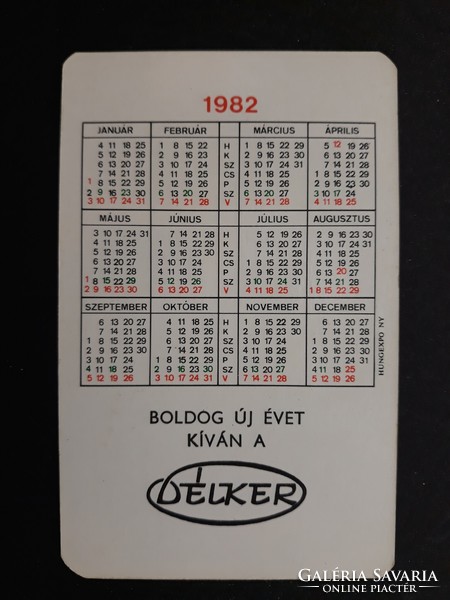 Kártyanaptár 1982 - Csajos, Olympos, Délker feliratos retró, régi zsebnaptár
