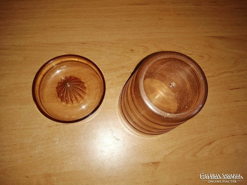 Retro műanyag citromfacsaró pohárral - 11 cm magas (26/d)
