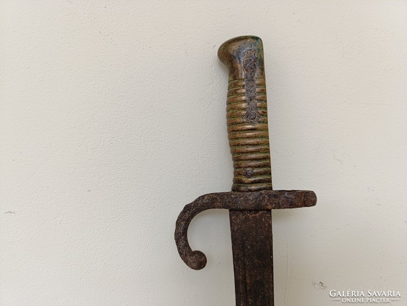 Antik Chassepot bajonett tokja nélkül 1868 puska szurony fegyver katona 797 9083
