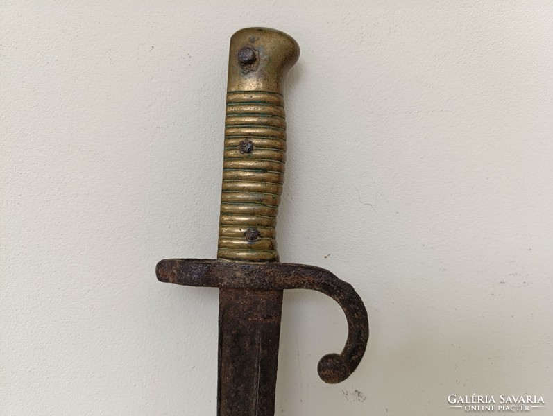 Antik Chassepot bajonett tokja nélkül 1868 puska szurony fegyver katona 797 9083