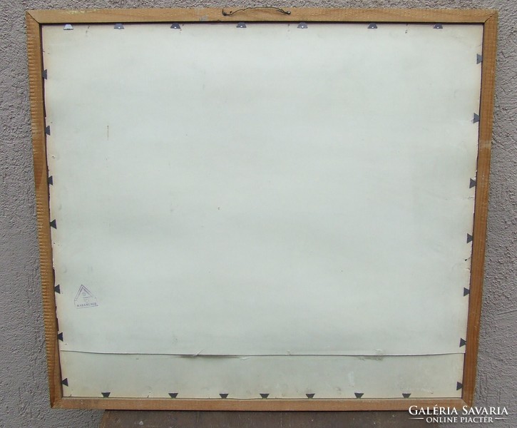 Balla János festmény tempera 58x64 cm üveg alatt. Máramarosi pecséttel. Hagyatékból.