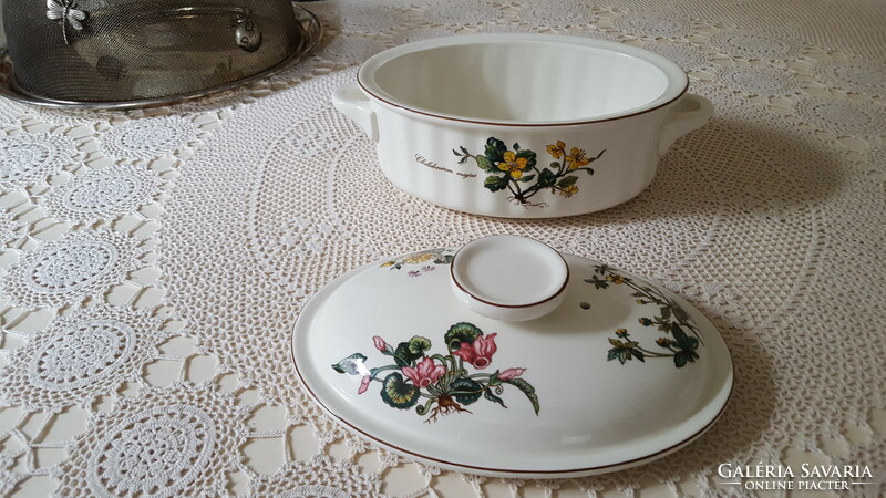 Villeroy & Boch,Botanica porcelán ovális fedeles sütőtál