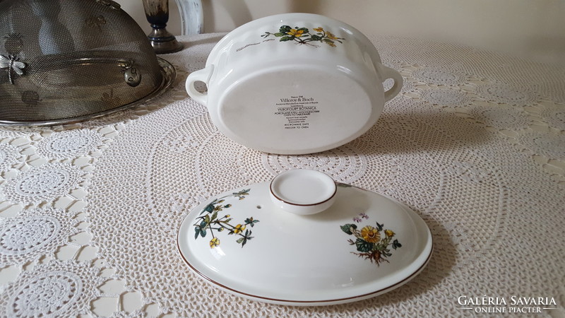 Villeroy & Boch,Botanica porcelán ovális fedeles sütőtál