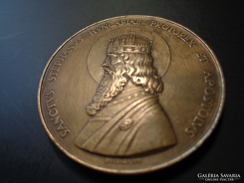 Szent István évi , emlék érem , 1938 ,  ( Madarassy Walter )  40 mm
