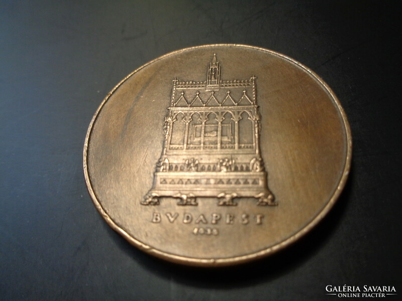 Szent István évi , emlék érem , 1938 ,  ( Madarassy Walter )  40 mm