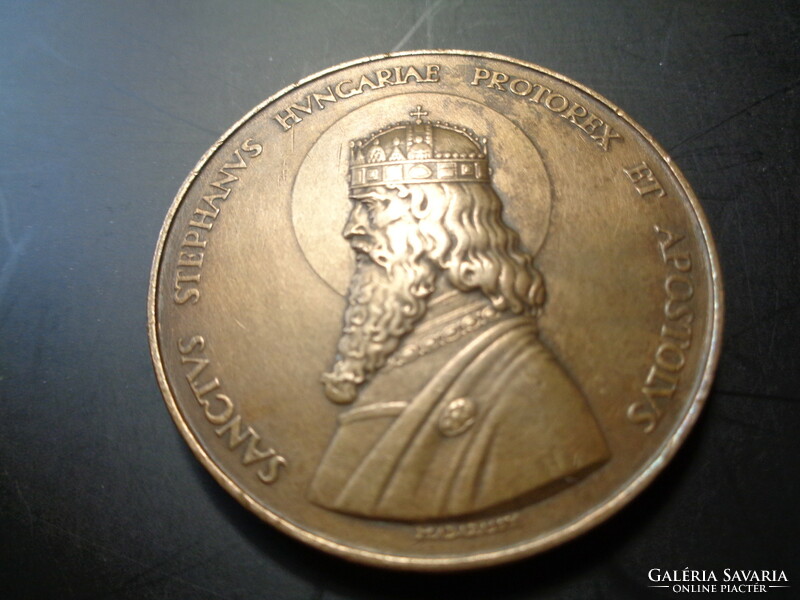 Szent István évi , emlék érem , 1938 ,  ( Madarassy Walter )  40 mm