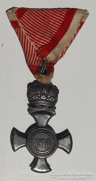 Ferenc József. K.u.K.  Koronás vas érdemkereszt kitüntetés . 2024/2