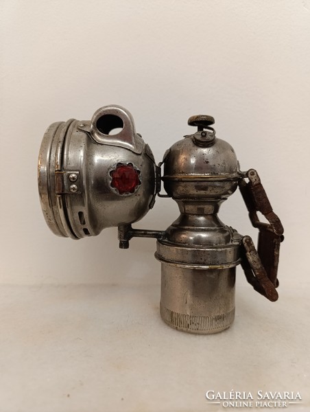 Antik bicikli lámpa Alte Fahrradlampe Bicycle Lamp karbid kerékpár gyűjtemény 324 9089