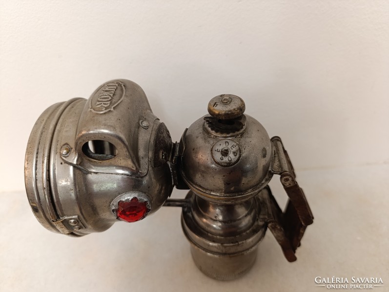Antik bicikli lámpa Alte Fahrradlampe Bicycle Lamp karbid kerékpár gyűjtemény 324 9089