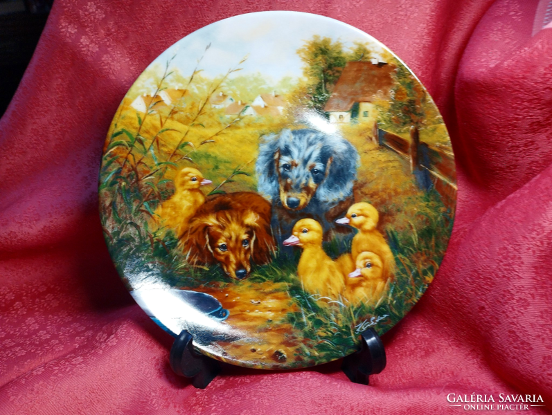 Bradex, gyönyörű porcelán dísztányér, limitált kiadás