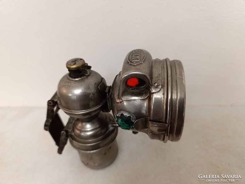Antik bicikli lámpa Alte Fahrradlampe Bicycle Lamp karbid kerékpár gyűjtemény 324 9089