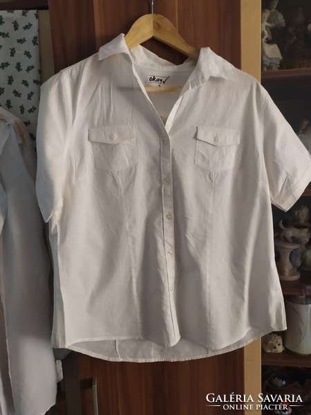 Hófehér könnyű nyári blúzok vegyes fazon 600 Ft/ db