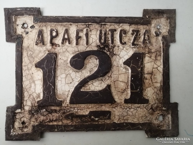ANTIK UTCA- ÉS HÁZSZÁM  -  APAFI UTCZA 121