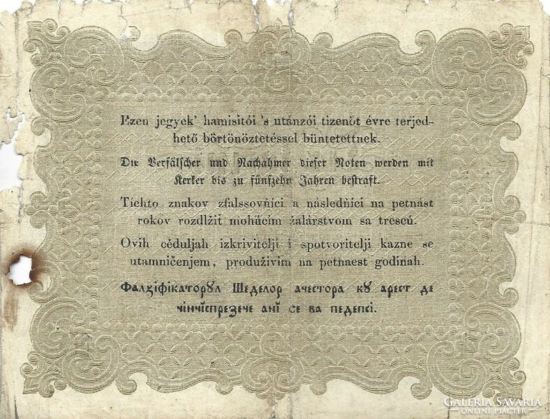 10 tíz forint 1848 Kossuth bankó szöveghibás "büntettetnek" helyett "büntetettnek"1.