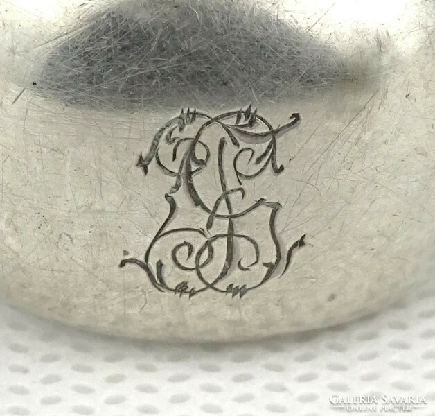 1S369 Régi jelzett ezüst cukorfogó csipesz 45 g