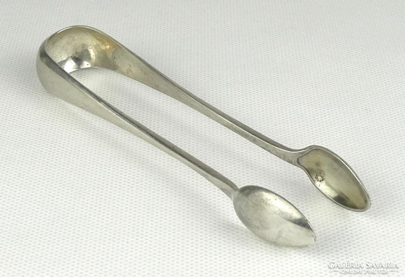 1S369 Régi jelzett ezüst cukorfogó csipesz 45 g
