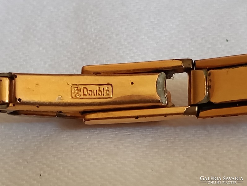 Óra karóra 008 - GUB GLASHÜTTE mechanikus felhúzós retro 18mm aranyozott 20µ - alkatrésznek