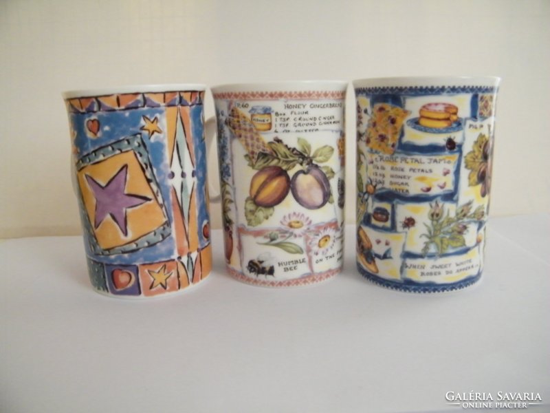Lakeside Fishbone porcelánbögrék 3 db