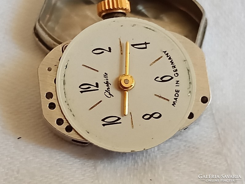Óra karóra 008 - GUB GLASHÜTTE mechanikus felhúzós retro 18mm aranyozott 20µ - alkatrésznek
