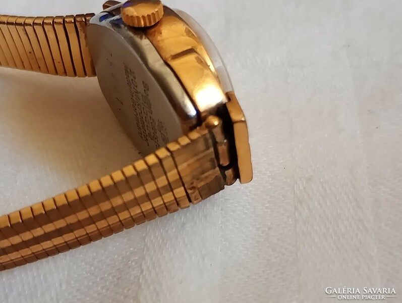 Óra karóra 008 - GUB GLASHÜTTE mechanikus felhúzós retro 18mm aranyozott 20µ - alkatrésznek