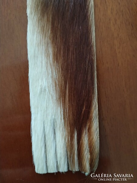 Könyvjelző + szemüveg tok  / valódi szőrme - kettő darabos szett