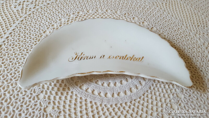 Zsolnay porcelán csontos tányér