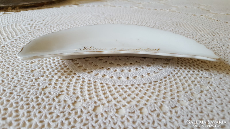 Zsolnay porcelán csontos tányér