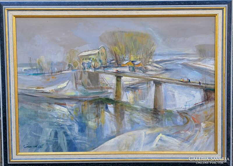 Göldner Tibor (1929-) : Behavazott Sugovica, 50x70 cm.