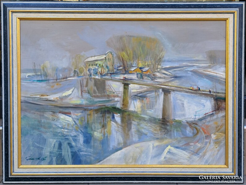 Göldner Tibor (1929-) : Behavazott Sugovica, 50x70 cm.