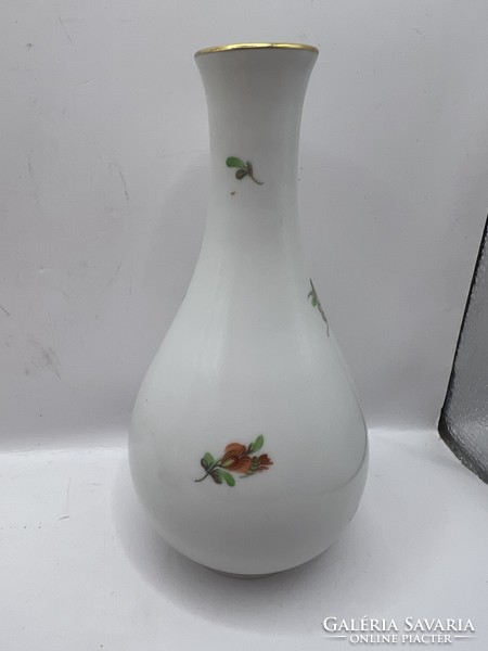 Herendi antik jubileumi nanking bouquet váza, 16 cm-es.6887