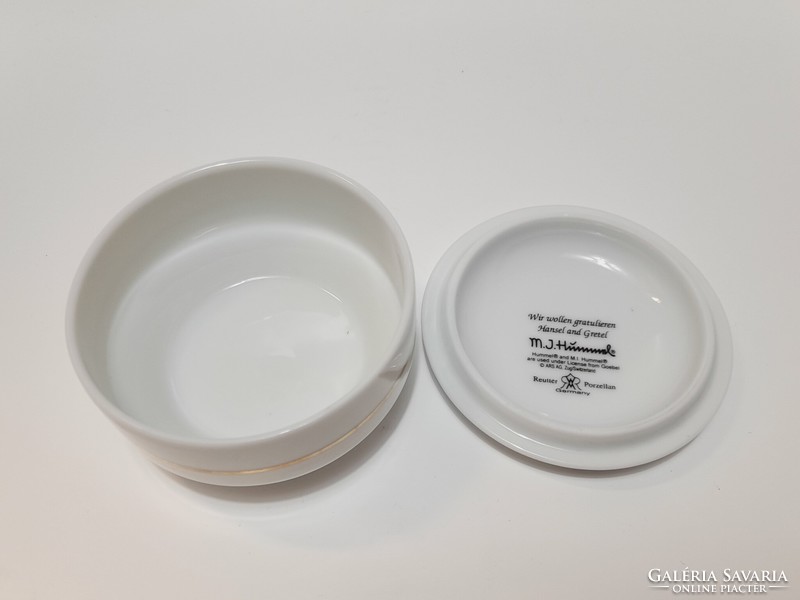 Hummel Goebel porcelán tégely, bonbonier, doboz