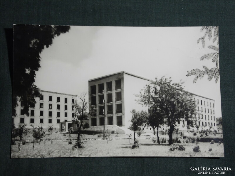 Képeslap, Miskolc, Egyetem városrész látkép, részlet, 1965-