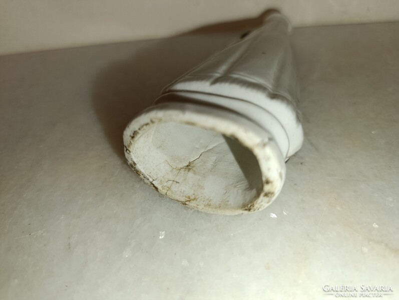 Antik biszkvit porcelán kis fekete Madonna Mária Jézus szobor 19. század keresztény katolikus 745