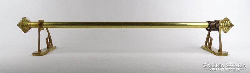 1S828 Szecessziós réz függönytartó karnis ~80 cm