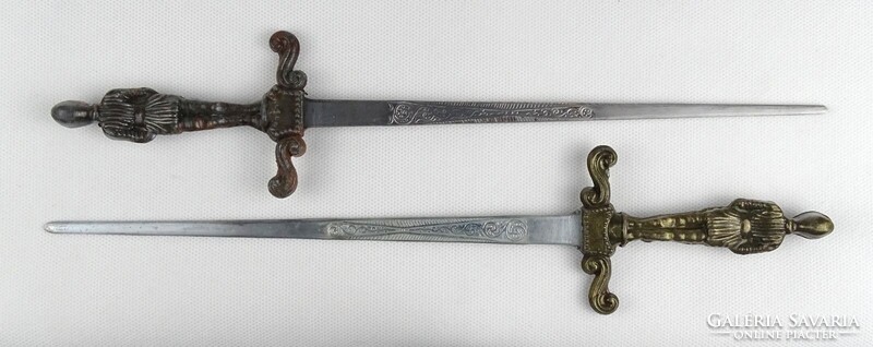 1S194 Régi levélnyitó kés tőr pár 31 cm