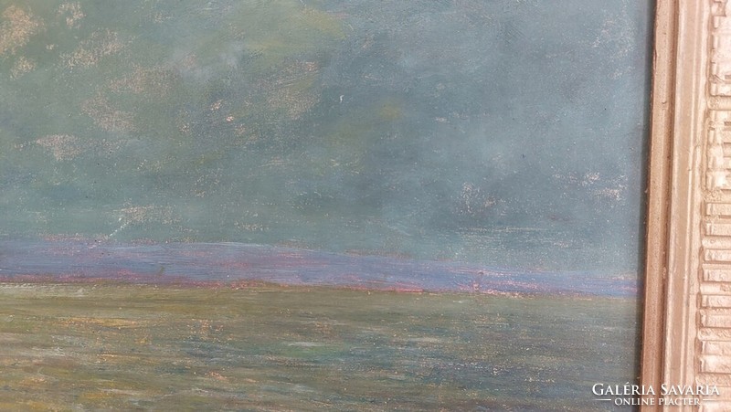 (K) Otto Albert Hirth festmény 56x66 cm kerettel