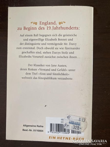 Jane Austen: Stolz und Vorurteil (Büszkeség és balítélet) (német nyelvű) (R)
