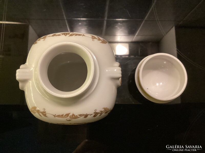 Lomonosov teafű- fűszertartó doboz, régi Lomonoszov porcelán