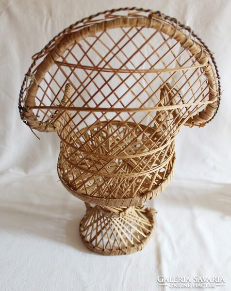 2 db rattan fonott baba fotel