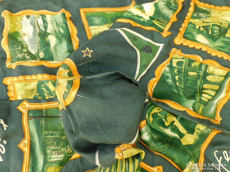 Heineken valódi selyem kendő (90x90)