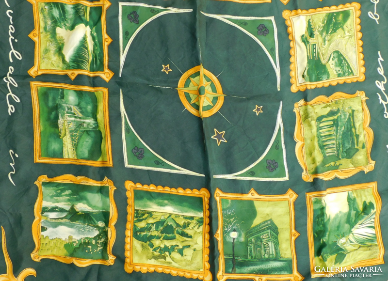 Heineken valódi selyem kendő (90x90)
