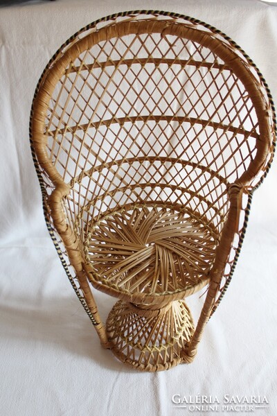 2 db rattan fonott baba fotel