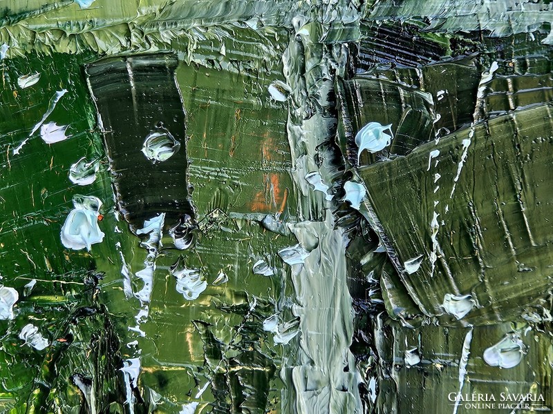 Simon Túnde: Séta közben (50x50cm)