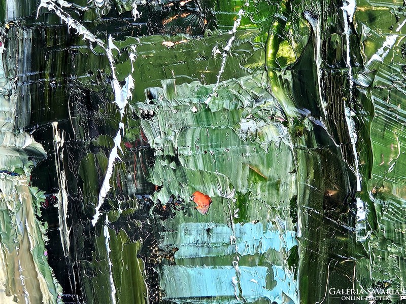 Simon Túnde: Séta közben (50x50cm)