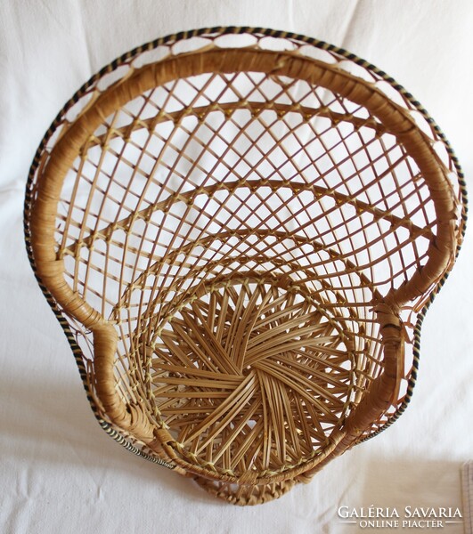 2 db rattan fonott baba fotel