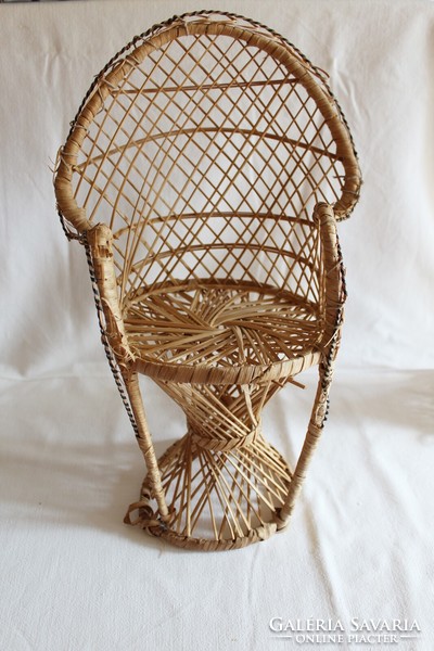 2 db rattan fonott baba fotel